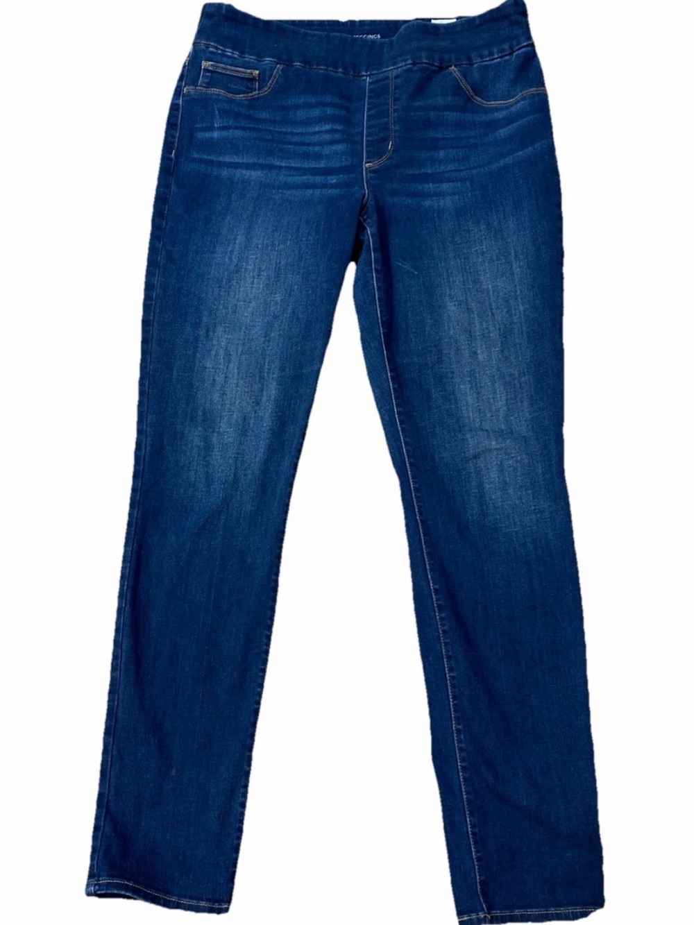 Chico's Jeggings 1R (8) Mid Rise Skinny  Dark Wash Inseam 29.5
